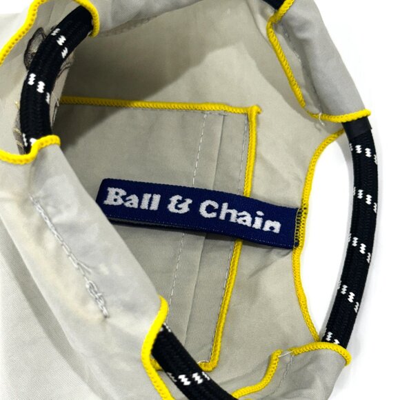 Ball & Chain Small Pouch Gray Yellow Cat Bird NEW - Picture 7 of 11